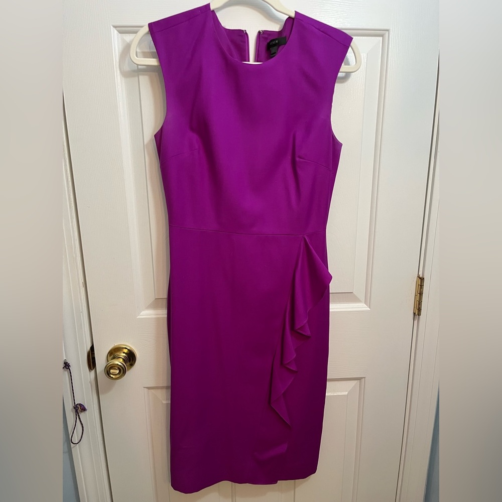 Magenta J. Crew Ruffle Sleeveless Dress
